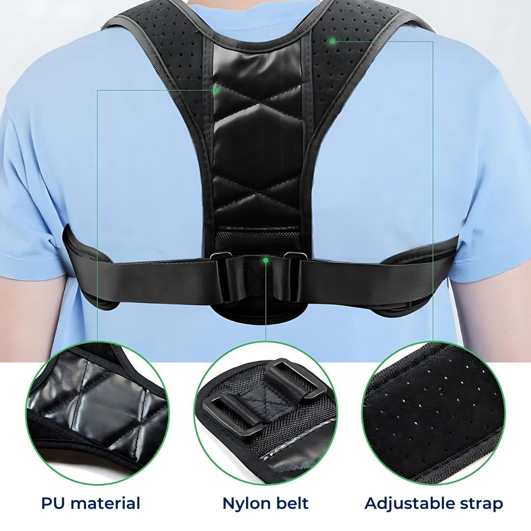 PerfectAlign Back Brace Posture Corrector Support - Adjustable | Ideal for Chronic Pain Recovery and Daily Comfort