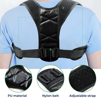 PerfectAlign Back Brace Posture Corrector Support - Adjustable | Ideal for Chronic Pain Recovery and Daily Comfort