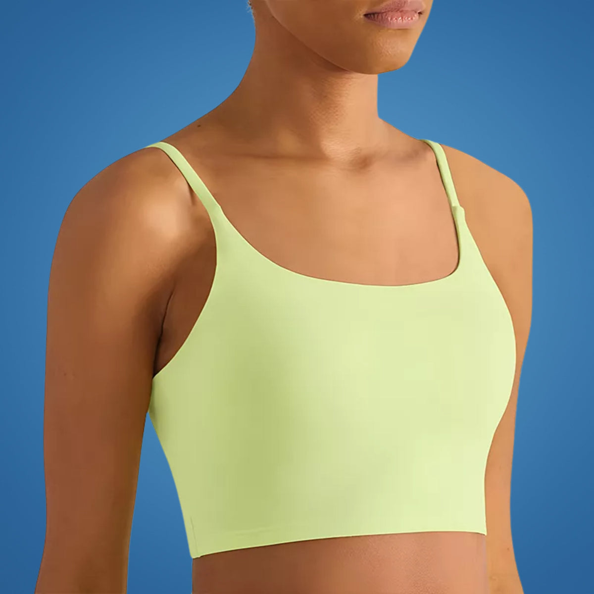 FlexaFit | Yoga Crop Top – Built‑in Bust Support – Breathable Quick‑Dry Fabric – Two‑Layer Comfort – Gym & Active Women