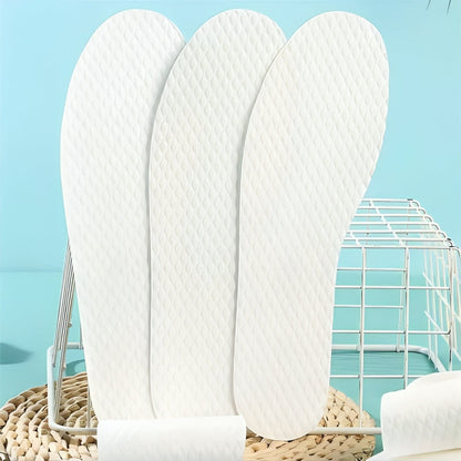 FreshStep | Five Disposable Insoles – Sweat Absorbing & Odour Control – Wood Pulp Breathable Layer – Keeps Feet Dry, Fresh & Comfortable