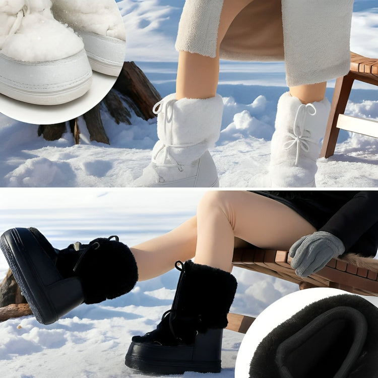 FrostStride | Women’s Moon Boots – Waterproof Snow Defence – Plush Faux Fur Lining – Warm Comfort – Non Slip Grip for Cosy Winter Walks