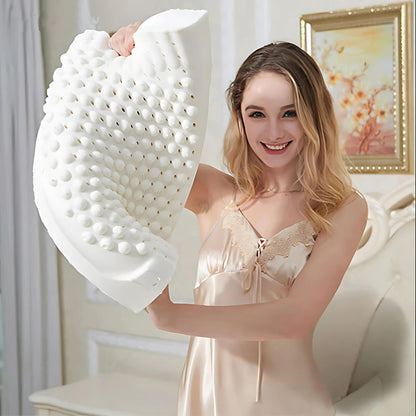 EcoNeck Comfort | 100% Natural Latex Orthopedic Pillow - for Neck Pain - Comfortable and Supportive Pillow - Better Sleep - Wellness