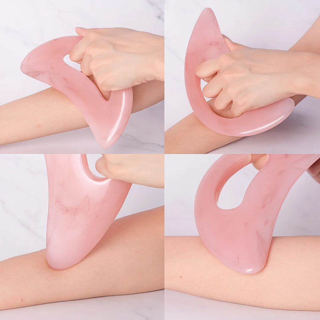 WellEase | Body Gua Sha Massager – Lymphatic Drainage – Durable Resin Tool – Relieves Muscle Tension & Soreness – Relaxing Full‑Body Use