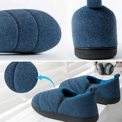 CozyStride | Warm House Slippers – Memory Foam Cushioning – Insulated Breathable Cotton – Relieves Cold Feet and Supports All-Day Comfort