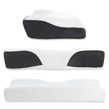 RestAlign Memory Foam Neck Support Pillow | Contoured Alignment for Neck Pain Relief and Improved Sleep Quality