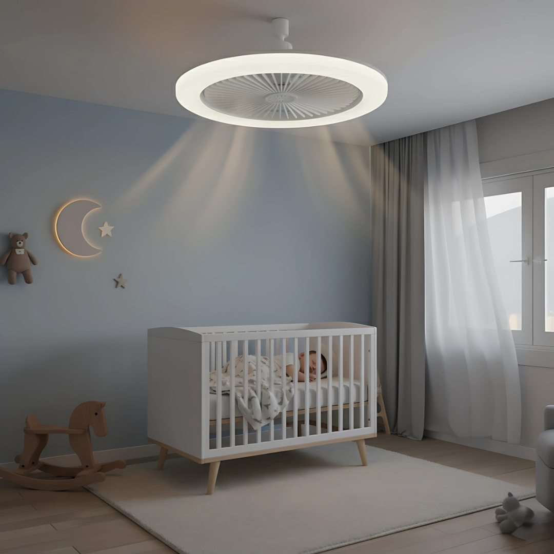 AirLume | Ceiling Fan Light – Easy Installation – E27 Bulb Socket – Remote Control – Quiet Energy Saving Cooling for Home & Office