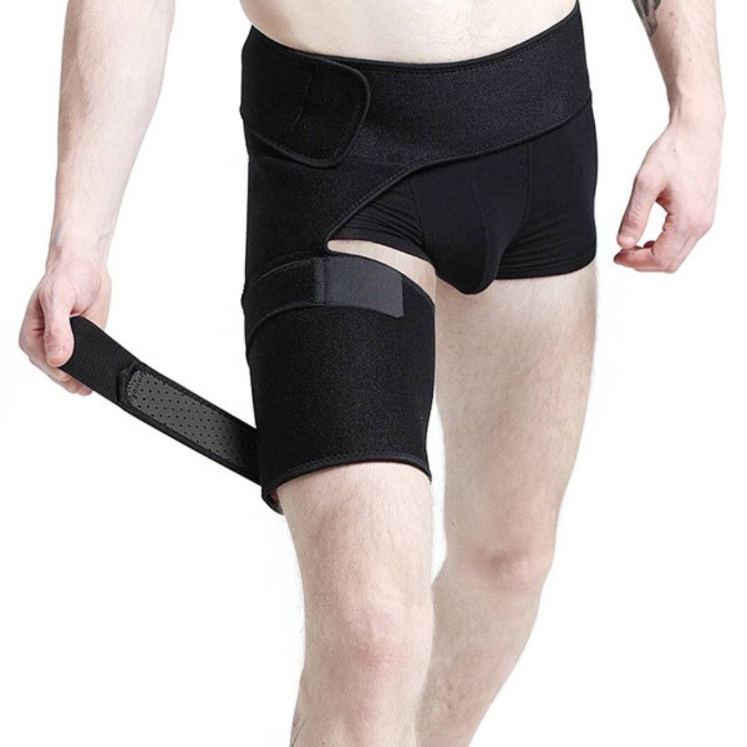 FlexiRelief Hip Brace Thigh Compression Sleeve | Hip Pain Relief - Muscle Support - Injury Recovery - Arthritis - Sciatica Support