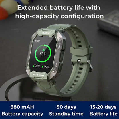 TactiX ARMY Series Smartwatch With Military Design | Durable GPS - Fitness Tracker - for Outdoor Adventures - Military Personnel and Tactical Use