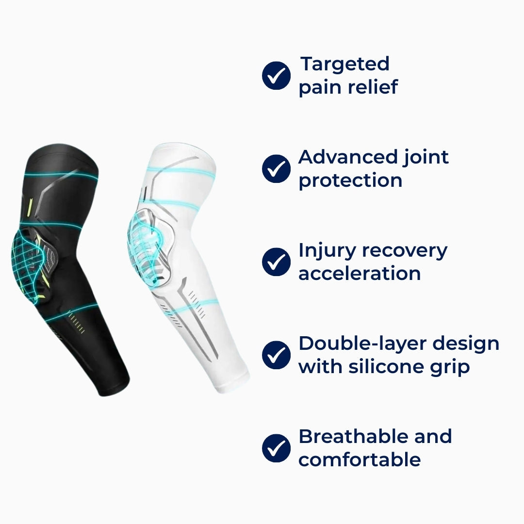OrthoFlex | Padded Compression Sleeve – Elbow – Joint Support – Pain Relief – Injury Recovery – Arthritis Protection