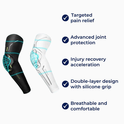 OrthoFlex | Padded Compression Sleeve – Elbow – Joint Support – Pain Relief – Injury Recovery – Arthritis Protection