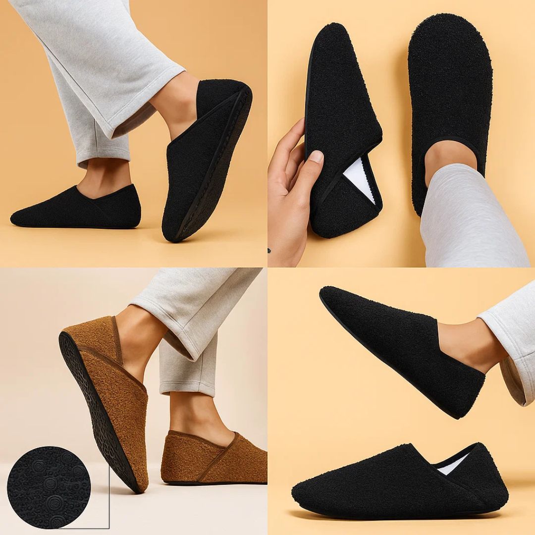 StayCosy | Warm Men’s House Slippers – Fleece-Lined Comfort – Non-Slip Sole – Relieves Cold Feet – Keeps You Cosy All Winter Indoors