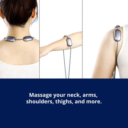 NeckEasePro Portable EMS Cervical Spine Massager | Pain Relief for Neck and Shoulder Tension - Muscle Relaxation