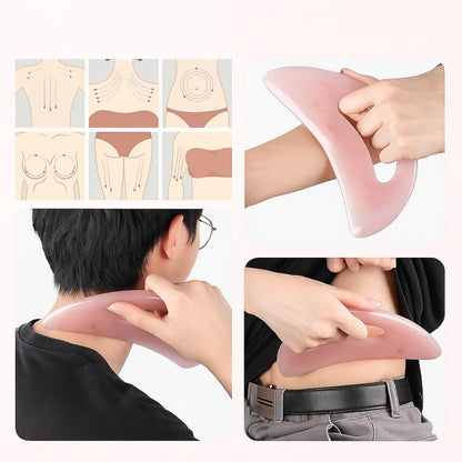 WellEase | Body Gua Sha Massager – Lymphatic Drainage – Durable Resin Tool – Relieves Muscle Tension & Soreness – Relaxing Full‑Body Use
