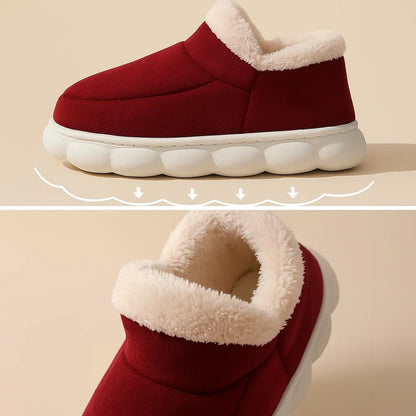 ComfiTread | Winter Slippers – Non-Slip Thick Sole Support – Soft Plush Lining – Extra Warm Comfort & Pain Relief on Cold Hard Floors