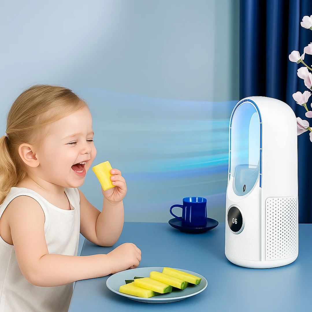CoolMist | Portable Air Cooler Humidifier – Adjustable Quiet Mist – USB-Powered Compact – Personal Desk & Bedside Comfort for All-Day Freshness