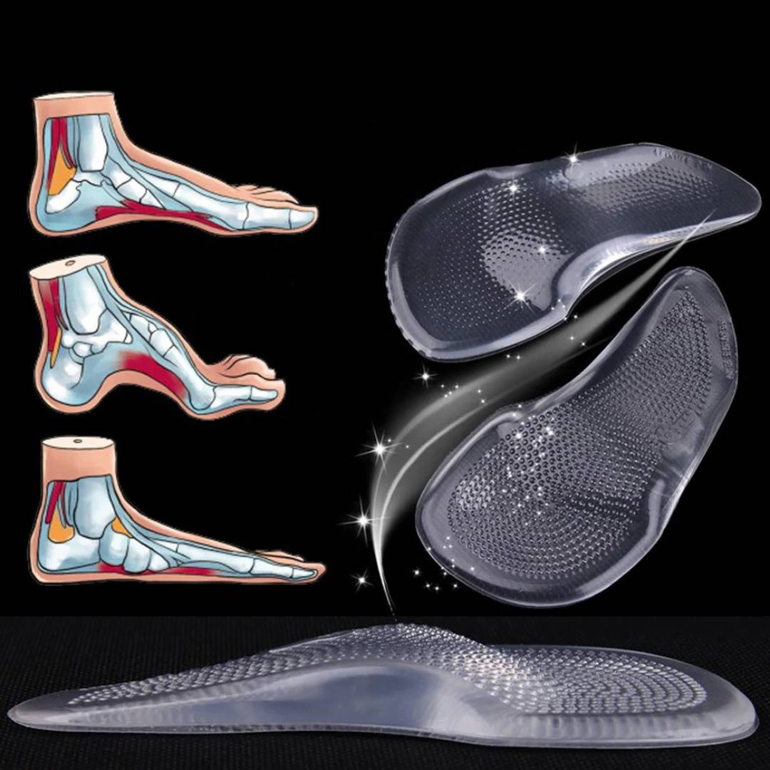 ComfortStep Gel Arch Support Insoles | Relieve Foot Pain - Reduce Fatigue - Improve Posture - Shock Absorbing Insoles