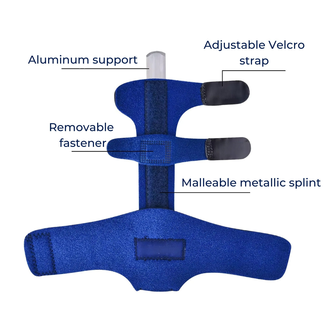 FlexiBrace | Adjustable Finger Splint Support Brace for Injury Recovery, Arthritis, Pain Relief, Finger Immobilisation