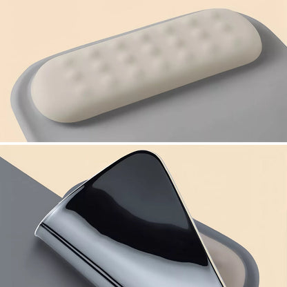 DeskEase | Ergonomic Mouse Pad – Wrist Support – Silicone Cushioned Anti‑Slip – Relieves Strain – For Long Hours at Office or Gaming