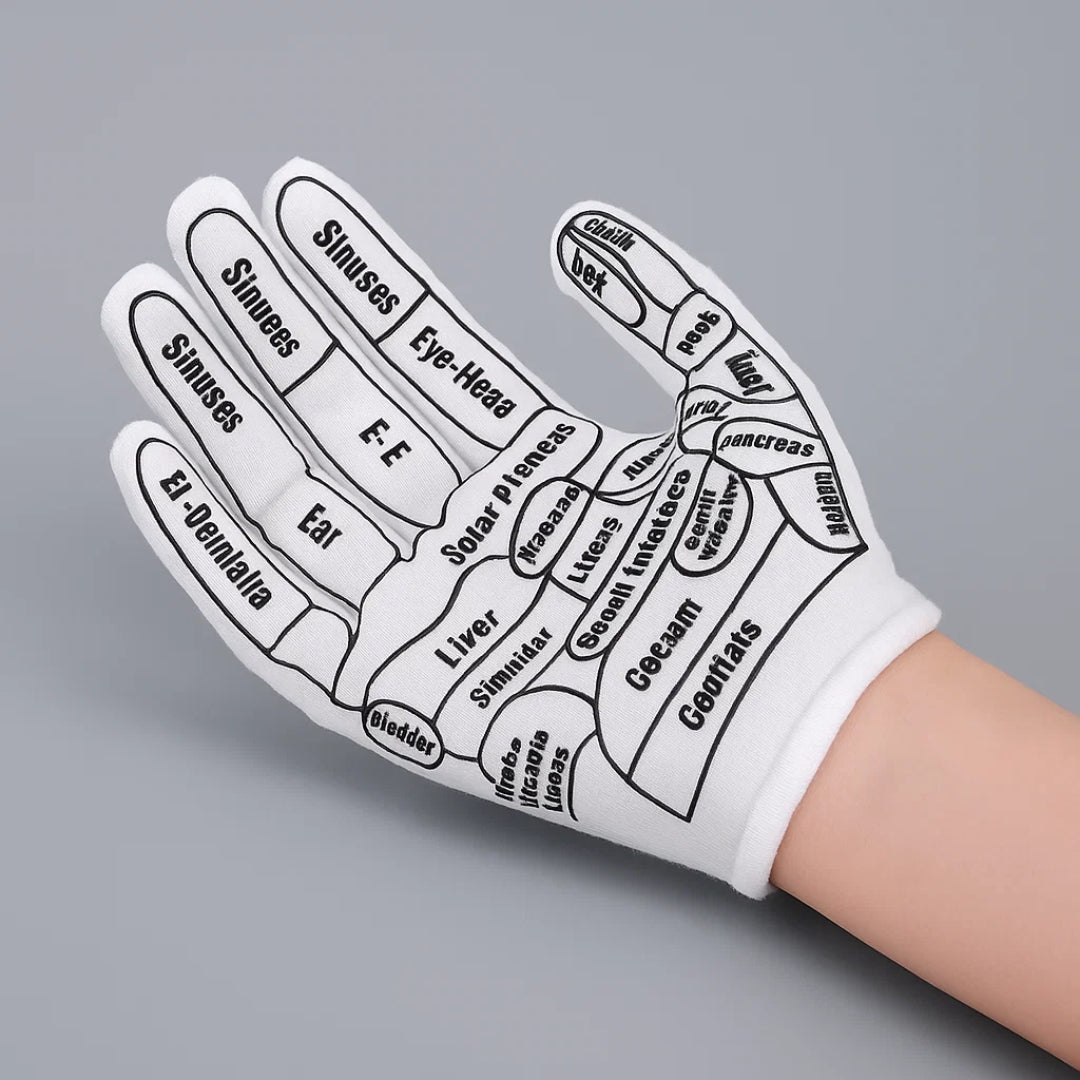 HandEase | Reflexology Gloves – Hand Pain Relief – Boost Circulation – Elastic Non‑Slip Fit – Acupressure Massage Therapy for Sore Hands at Home