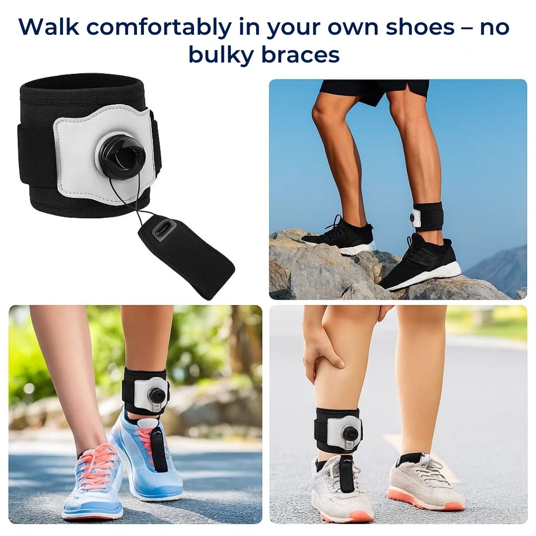StrideAid | Foot Drop Brace – Adjustable AFO Support – Breathable & Lightweight – Prevents Trips – Improves Balance & Walking Confidence