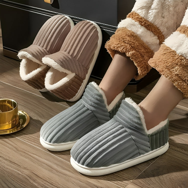 HeatEase | Winter Warm House Slippers – Closed-Toe Anti-Slip Sole – Thick Cushioned Support – Keeps Feet Cosy and Pain-Free All Day