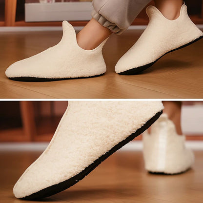 SnugStride | Winter Slippers – Non-Slip Plush Indoor Shoes – Thick Memory Foam Sole – Keeps Feet Warm, Comfy and Protected at Home