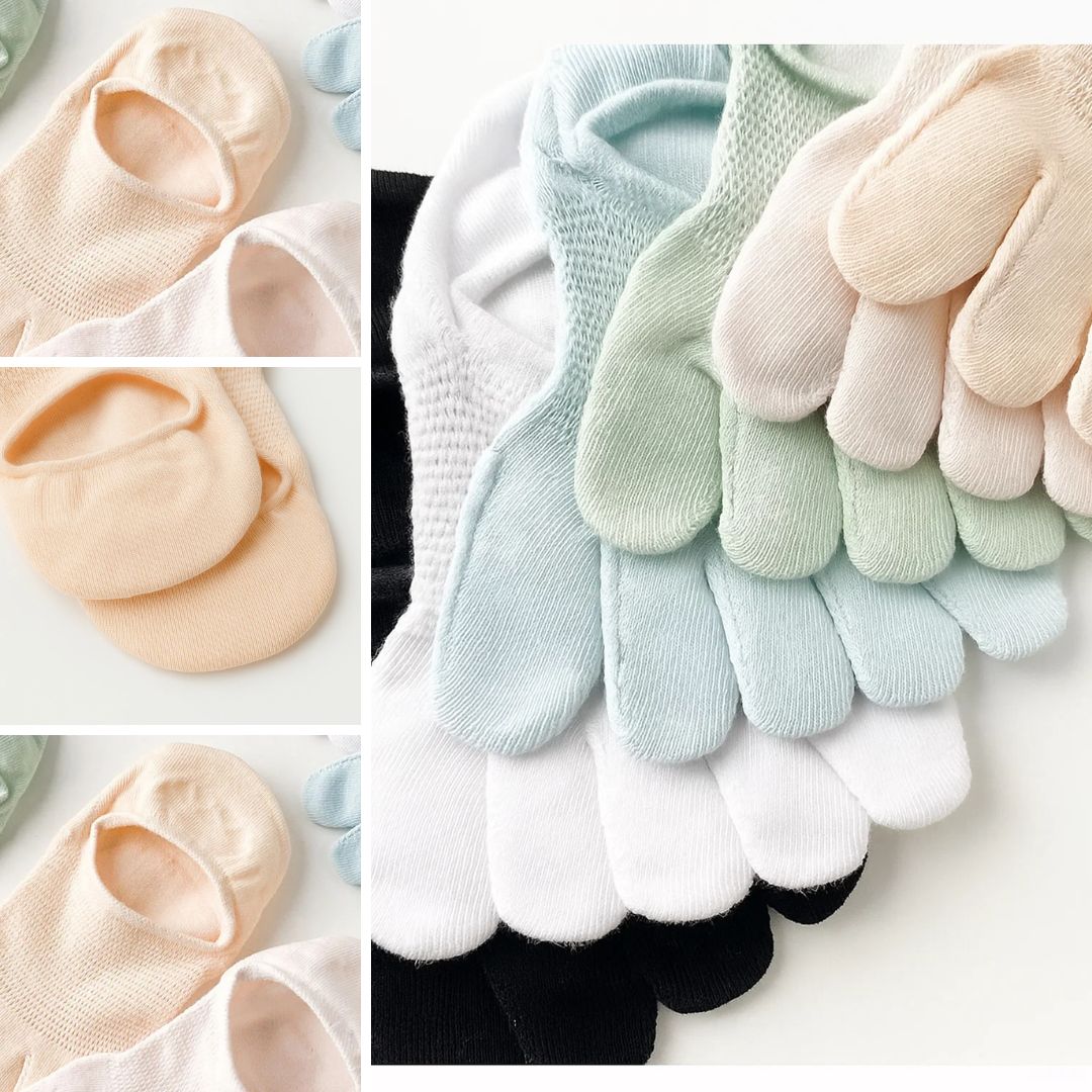 CoolStride | Invisible Toe Socks – Breathable Mesh for Sweat Control – Invisible Anti-slip Fit – Summer Trainers & Walking Comfort