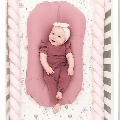 SnugNest | Braided Cot Bumper – Breathable Cotton – Soft Cushioning – Newborn Nursery Safety