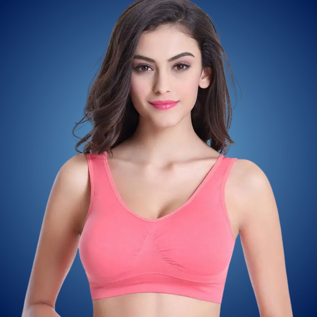 BreathEase Seamless Air Bra | Comfortable Lightweight Support for Everyday Use - Active Wear and Postpartum Recovery