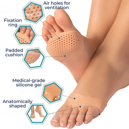AlignCare Toe Separators Metatarsal Pads | for Toe Alignment - Foot Pain Relief - Pressure Reduction - Comfortable Toe Separators