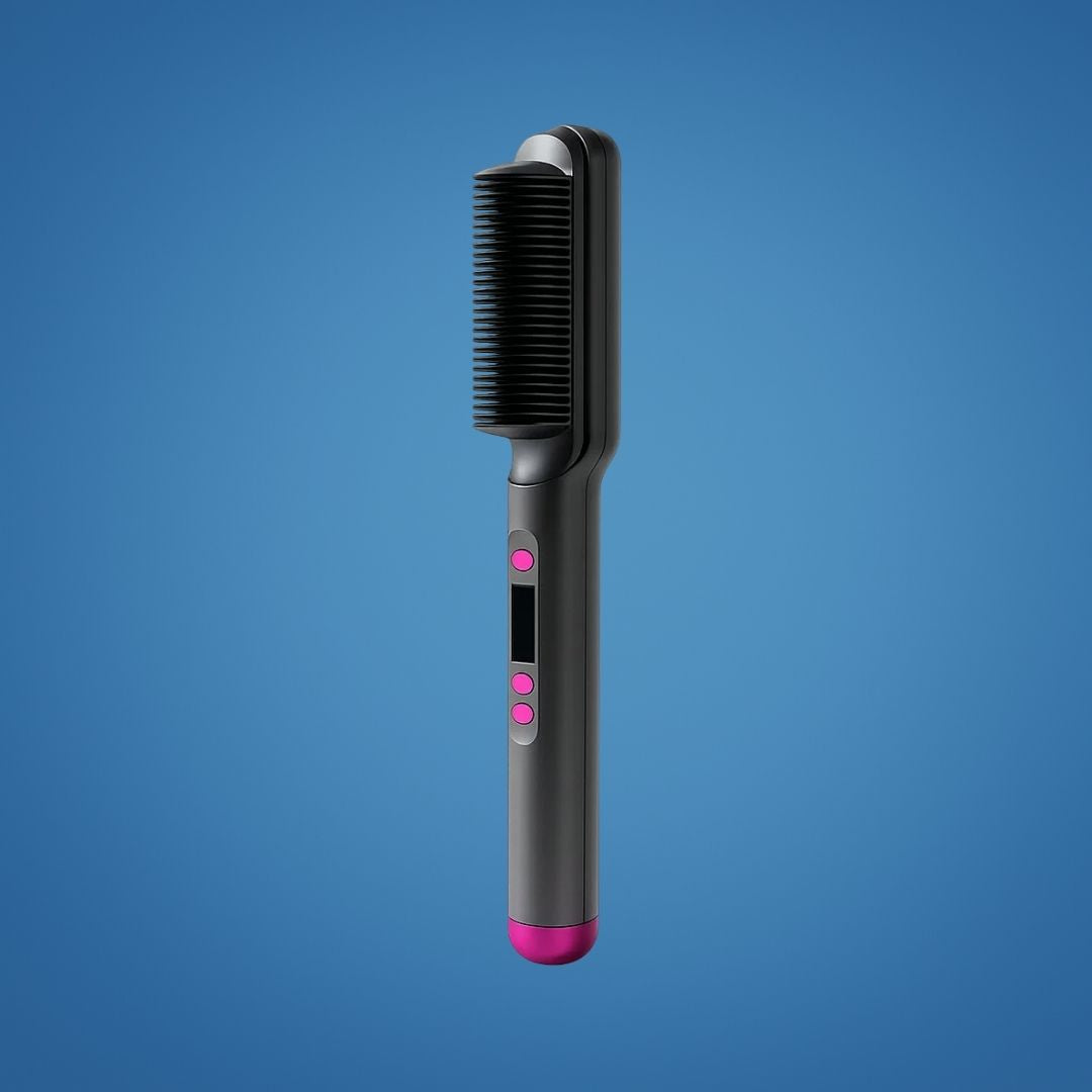 StyleSwift | Hot Comb Straightener – Instant Heat Up – Ceramic Coated – Frizz-Free Shiny Hair for All Types – Salon Smooth Results