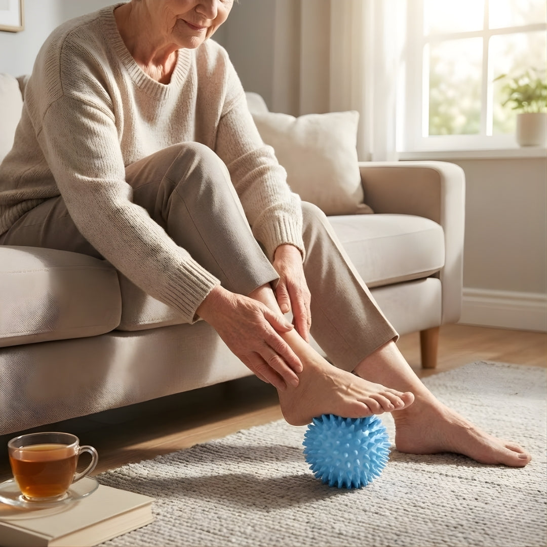 FootEase | Foot Massage Ball – Plantar Fasciitis Relief – Spiky Deep‑Tissue – Boosts Circulation – Soothes Heel & Arch Pain After Long Days