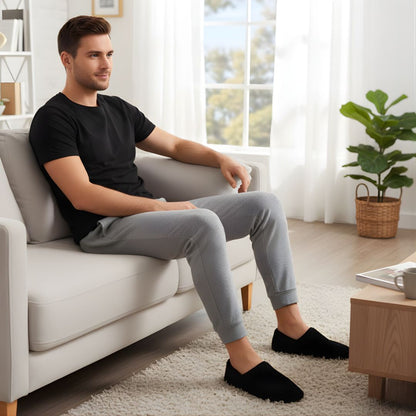 StayCosy | Warm Men’s House Slippers – Fleece-Lined Comfort – Non-Slip Sole – Relieves Cold Feet – Keeps You Cosy All Winter Indoors