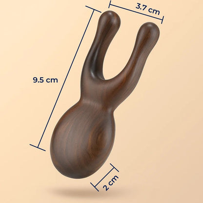 MeritWood | Facial Meridian Comb – Lift & De-Puff – Satin Sandalwood – Smooth Skin & Relaxation – Daily Renewal for Tired Skin