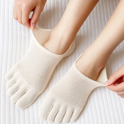 CoolStride | Invisible Toe Socks – Breathable Mesh for Sweat Control – Invisible Anti-slip Fit – Summer Trainers & Walking Comfort