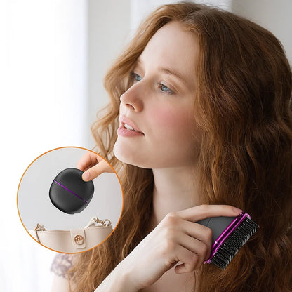 GlamGo | Portable Hair Straightener – Fast Heat Up – Mini Comb Design – Frizz-Free Finish – Quick Touch-Ups for Travel & Daily Use