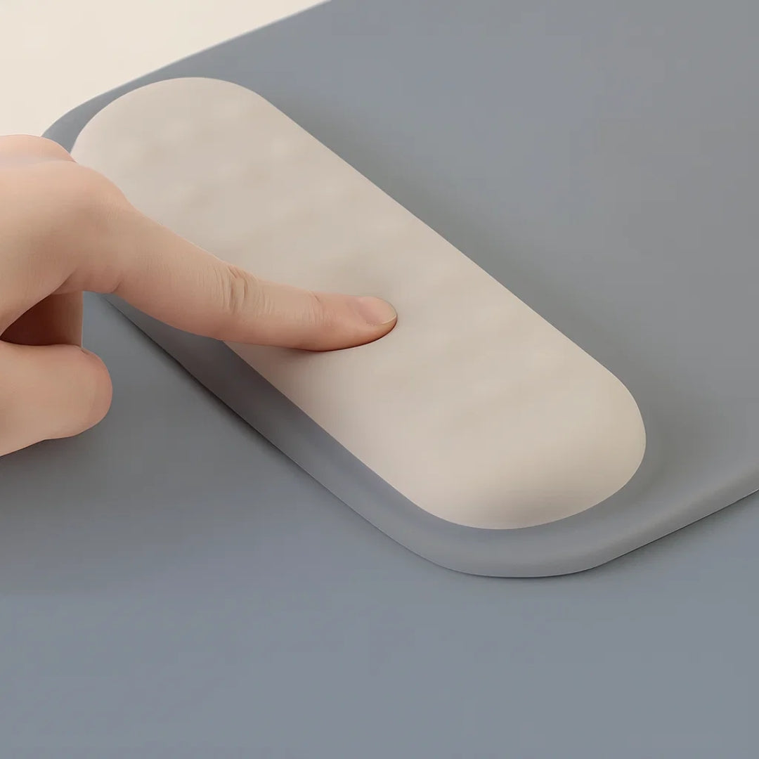 DeskEase | Ergonomic Mouse Pad – Wrist Support – Silicone Cushioned Anti‑Slip – Relieves Strain – For Long Hours at Office or Gaming
