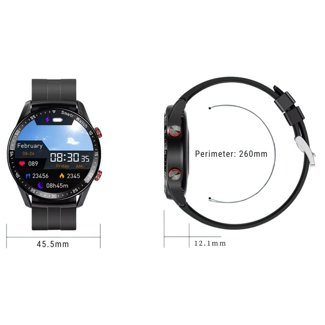 FitTrack | Non-Invasive Fitness Smart Watch - Tracks Physical Activity - Heart Rate - Sleep - Workout - Water Resistant