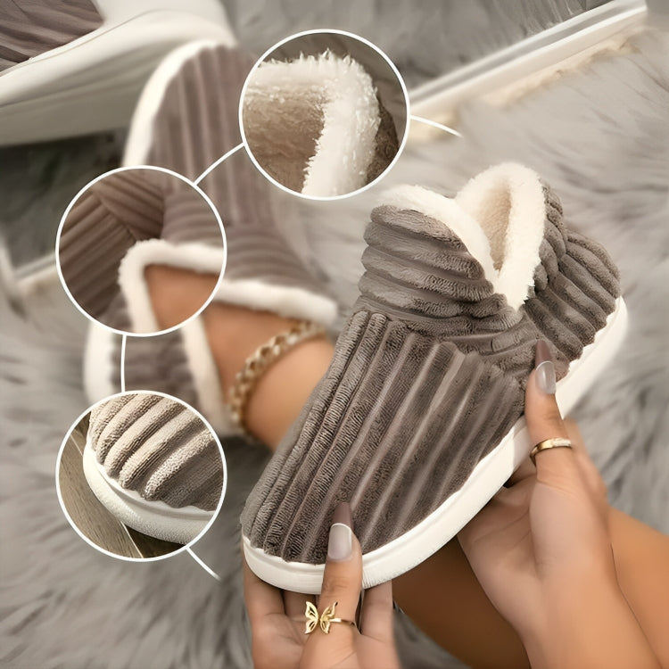 HeatEase | Winter Warm House Slippers – Closed-Toe Anti-Slip Sole – Thick Cushioned Support – Keeps Feet Cosy and Pain-Free All Day