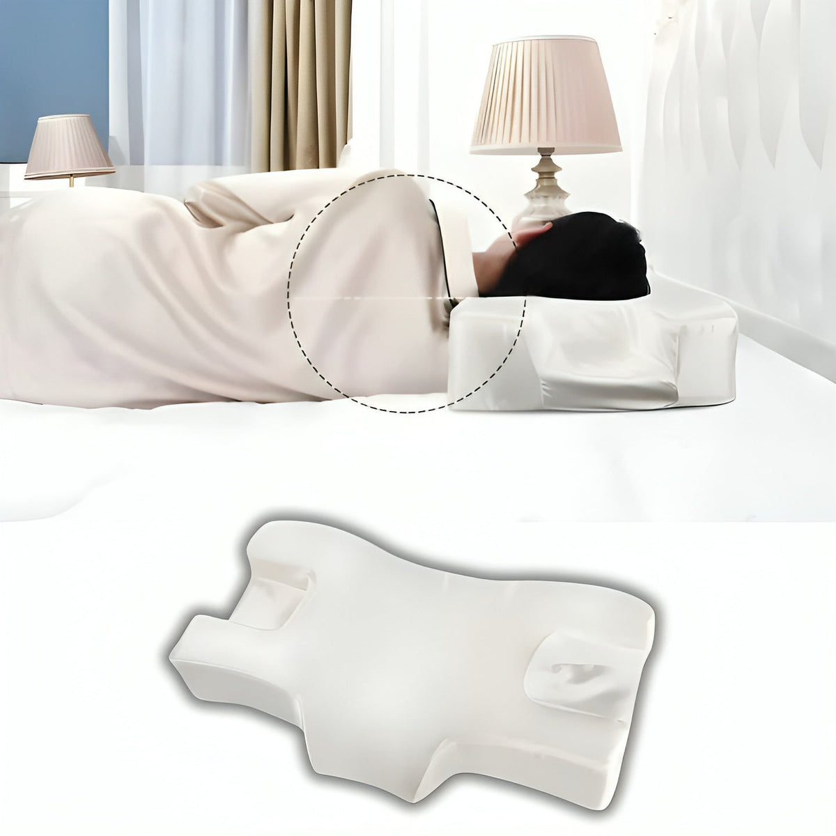 SkinRest | Memory Foam Beauty Pillow – Anti-Wrinkle Support – Breathable Cooling Comfort – Rejuvenated Skin & Pain-Free Sleep Nightly