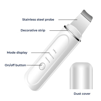 GlowSonic | Ultrasonic Facial Wand – Deep Cleansing – 33,000 Vibrations – At-Home Skincare Tool