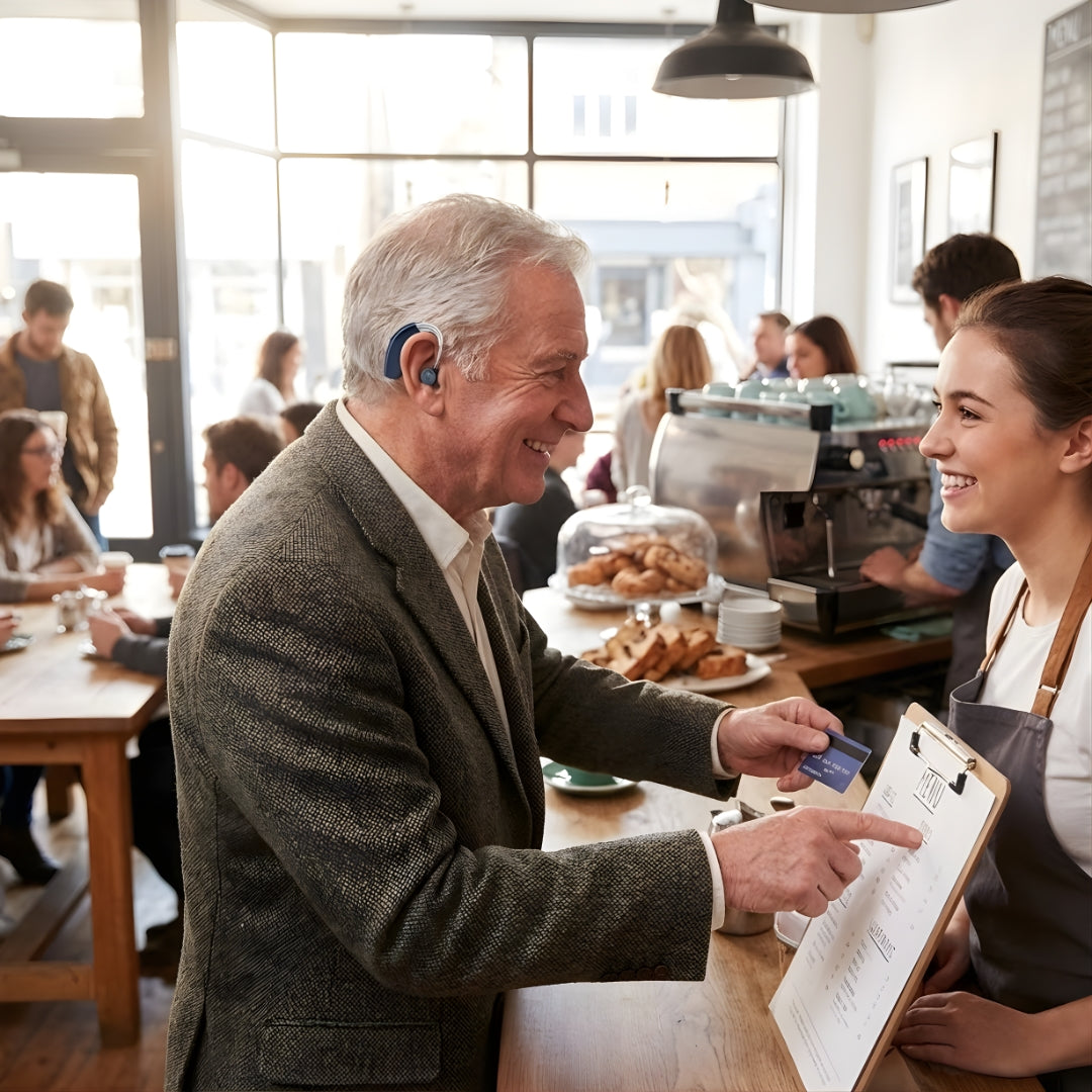 ClearHear | Hearing Amplifier – Boosts Hearing Clarity – Rechargeable & Lightweight – Reduces Background Noise – Ideal for Seniors