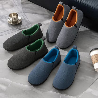 CozyStride | Warm House Slippers – Memory Foam Cushioning – Insulated Breathable Cotton – Relieves Cold Feet and Supports All-Day Comfort