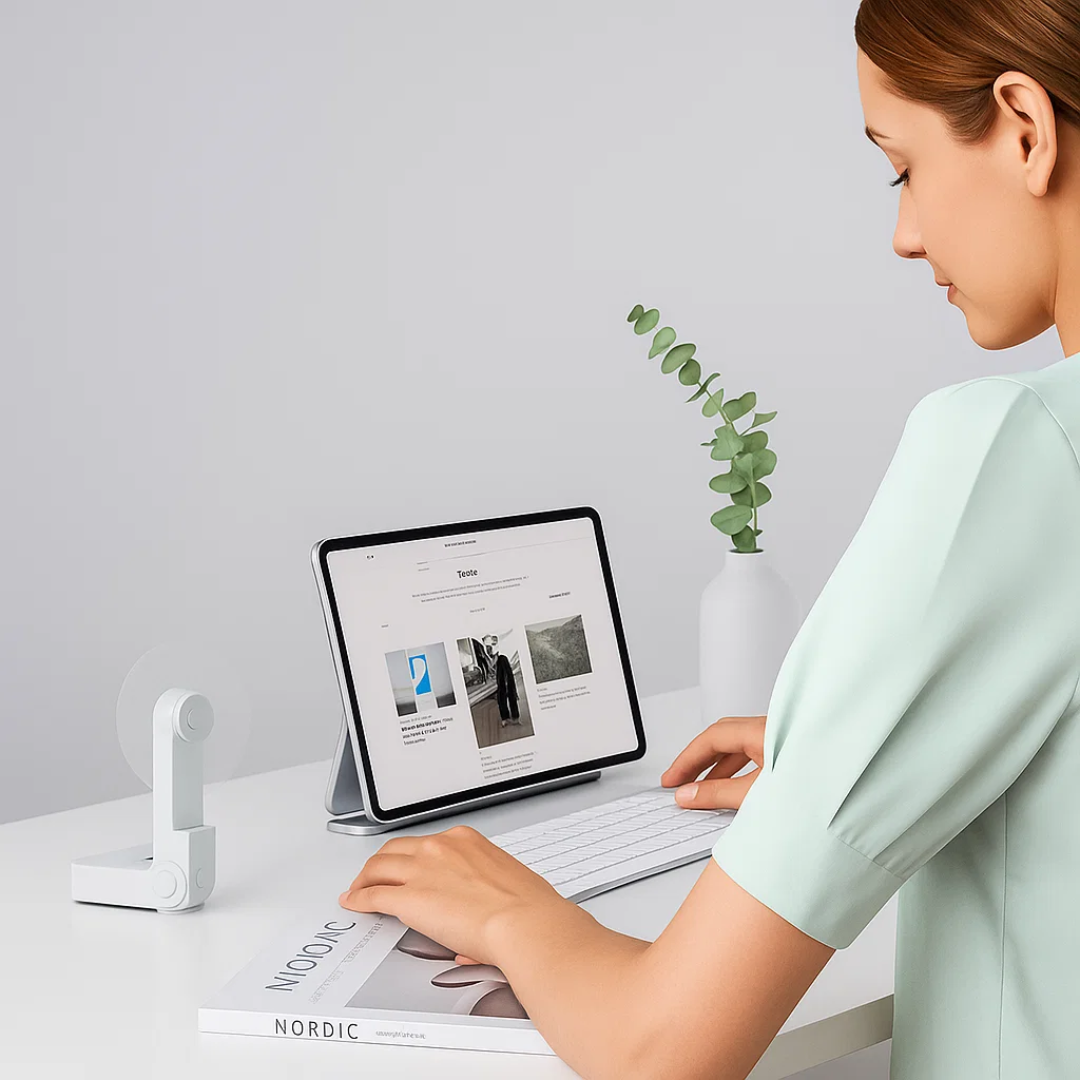 CoolMate | Portable Mini Fan – Long Battery Life – Foldable & Silent – Stay Cool Anywhere – Ideal for Travel, Festivals, Office & Camping