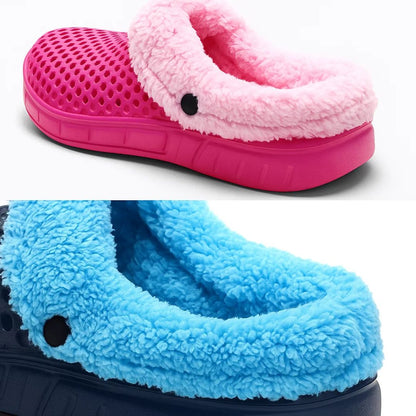FrostEase | Winter House Slippers – Non-Slip Thick Sole – Plush Lined Indoor Shoes for Cold Feet – Extra Warm Comfort, Support & Relief