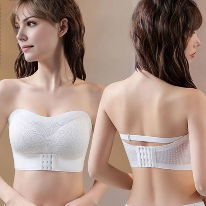 PostureEase | Strapless Posture Bra – Front-Closure Convenience – Light Soft Fabric – Comfortable Support – Improves Posture Under Outfits