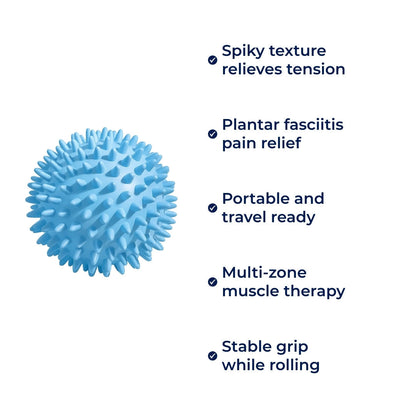 FootEase | Foot Massage Ball – Plantar Fasciitis Relief – Spiky Deep‑Tissue – Boosts Circulation – Soothes Heel & Arch Pain After Long Days