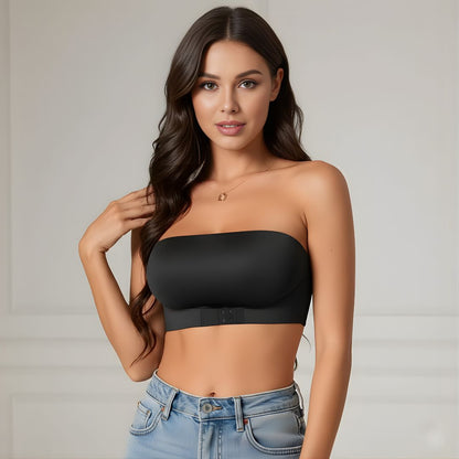 LiftEase | Strapless Wireless Support Bra – Front-Closure Easy Fit – Wire-Free Breathable Design – Stay-Up Lift, Comfort & Confidence All-Day