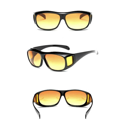 DriveBright Night Driving Clarity Glasses | Enhanced Vision - Anti-Glare Glasses - UV Protection - Reduced Eye Strain During Night Drives