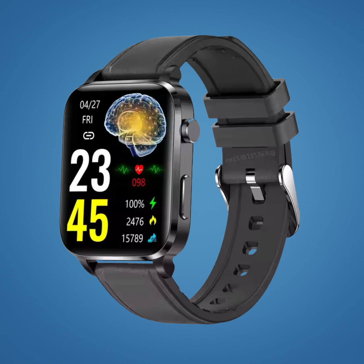 GlucoWell | Non-Invasive Diabetes Smartwatch – Blood Sugar Monitor – HD Display – Pain-Free Glucose Tracking for Adults
